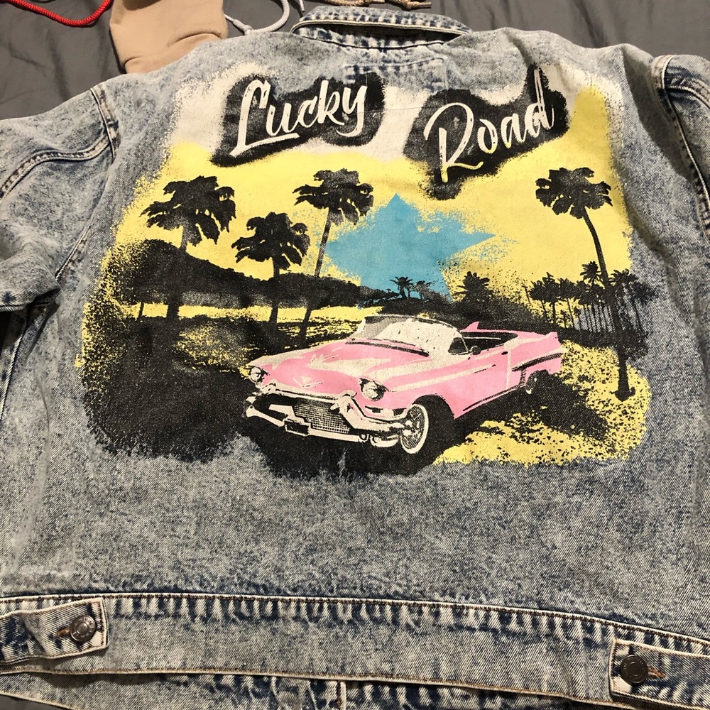 Ashley vintage charm denim acid wash JACKET